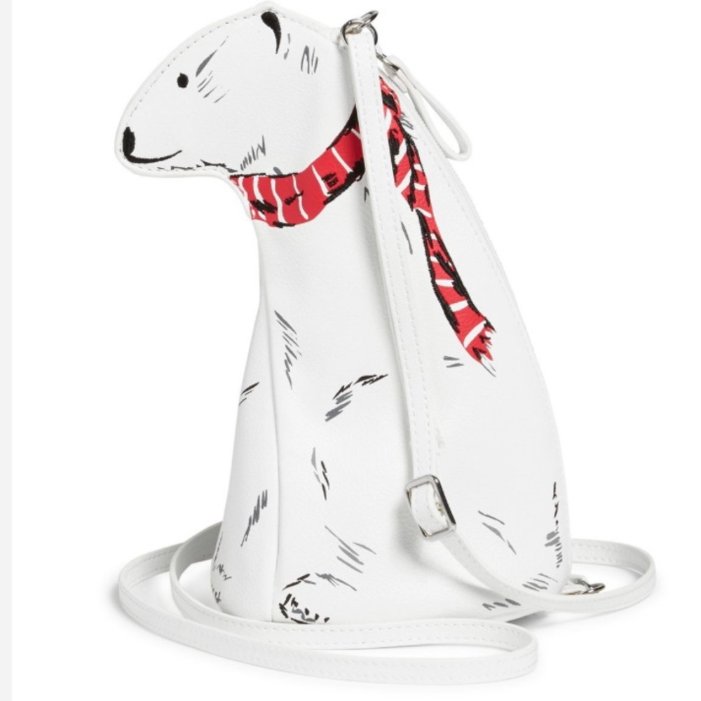 Vera Bradley Polar Bear Crossbody, White, Red